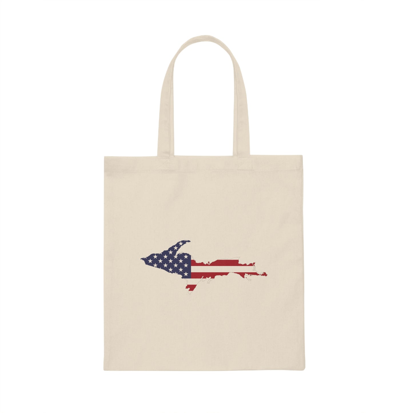 Michigan Upper Peninsula Light Tote Bag (w/ UP USA Flag Outline)