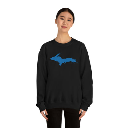 Michigan Upper Peninsula Sweatshirt (w/ Azure UP Outline) | Unisex Standard