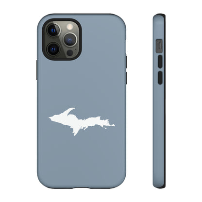 Michigan Upper Peninsula Tough Phone Case (B24 Liberator Grey w/ UP Outline) | Apple iPhone