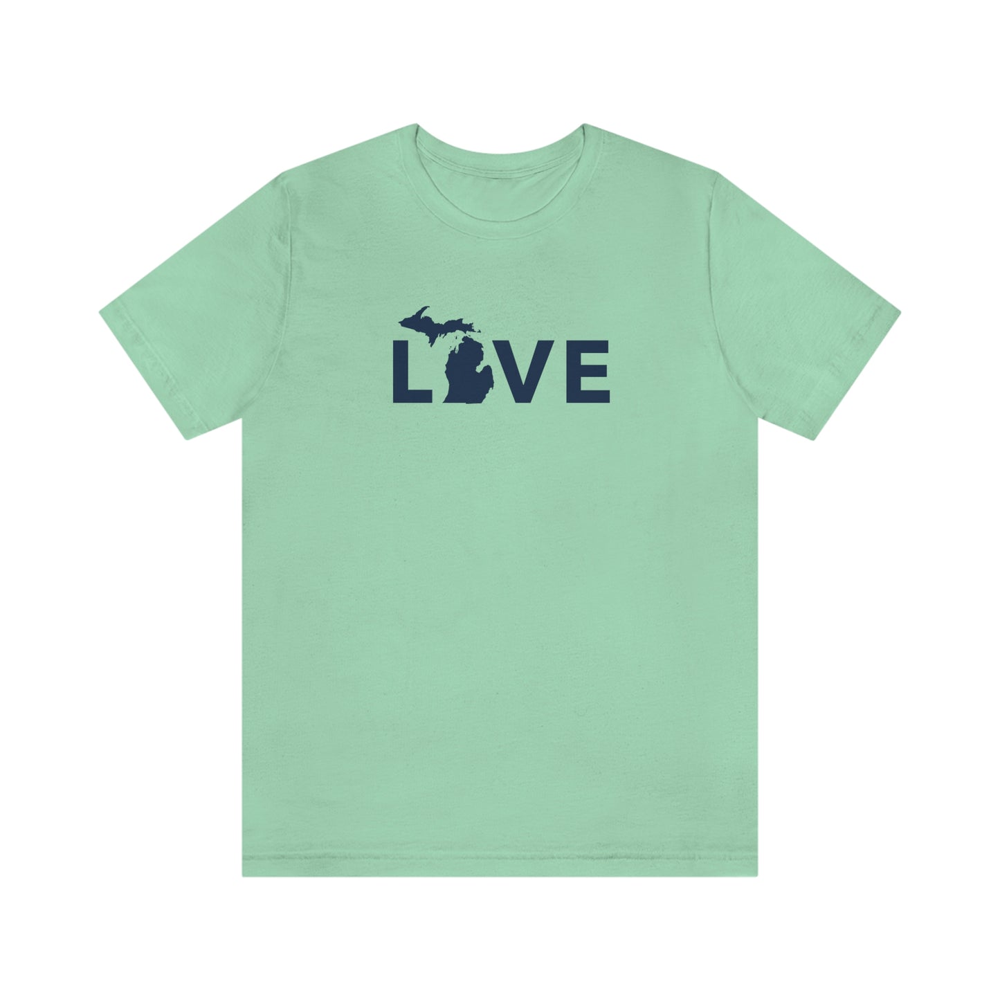 Michigan 'Love' T-Shirt (Geometric Sans Font) | Unisex Standard Fit