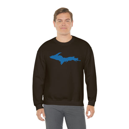 Michigan Upper Peninsula Sweatshirt (w/ Azure UP Outline) | Unisex Standard