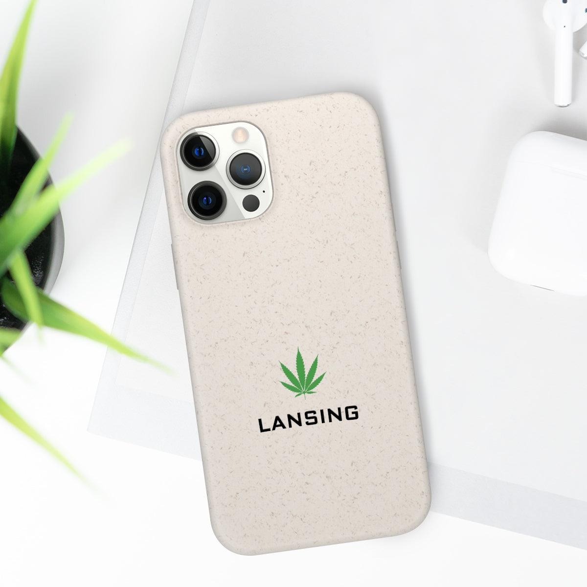 'Lansing' Phone Cases (w/ Cannabis Leaf) | Android & iPhone - Circumspice Michigan