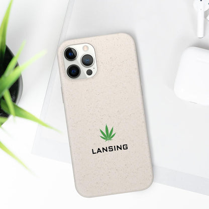 'Lansing' Phone Cases (w/ Cannabis Leaf) | Android & iPhone - Circumspice Michigan