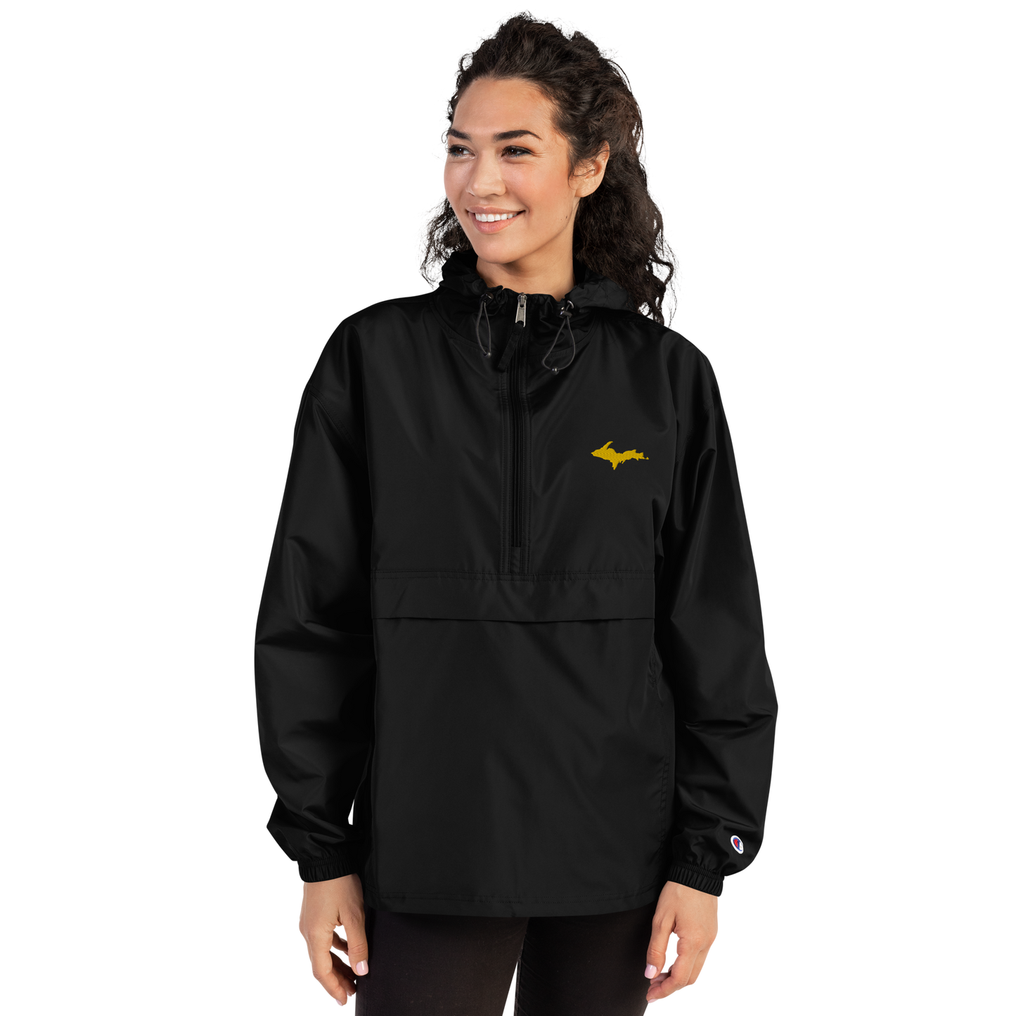 Upper Peninsula Packable Wind & Rain Jacket (w/ Gold UP Outline)