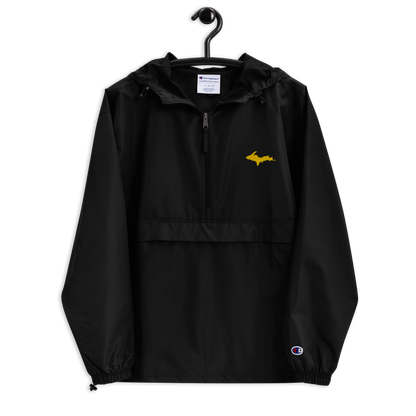 Upper Peninsula Packable Wind & Rain Jacket (w/ Gold UP Outline)