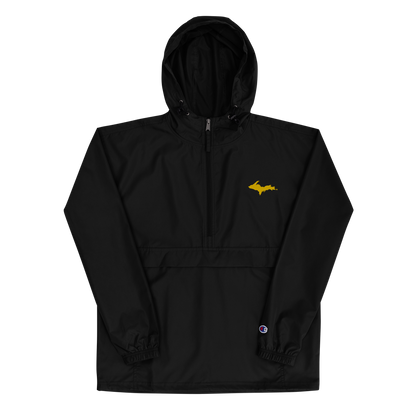 Upper Peninsula Packable Wind & Rain Jacket (w/ Gold UP Outline)