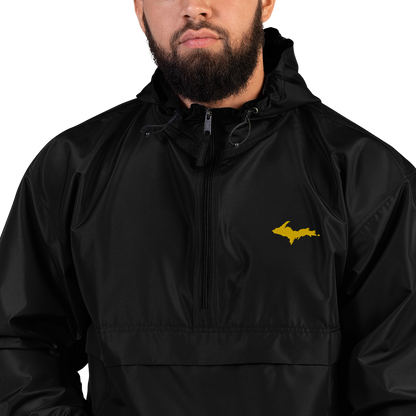 Upper Peninsula Packable Wind & Rain Jacket (w/ Gold UP Outline)