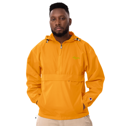 Upper Peninsula Packable Wind & Rain Jacket (w/ Gold UP Outline)