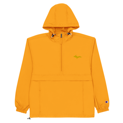 Upper Peninsula Packable Wind & Rain Jacket (w/ Gold UP Outline)