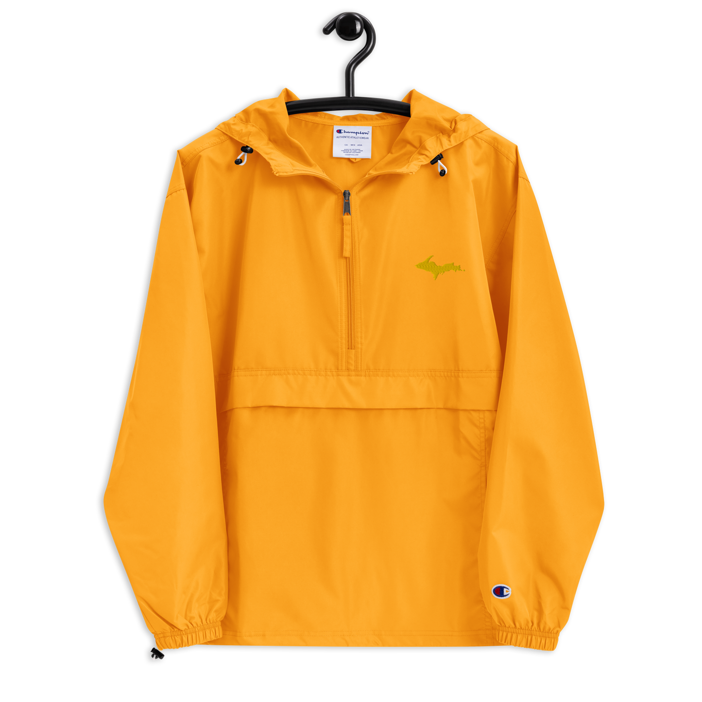 Upper Peninsula Packable Wind & Rain Jacket (w/ Gold UP Outline)