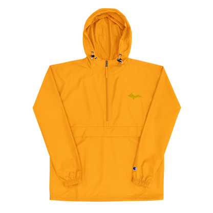 Upper Peninsula Packable Wind & Rain Jacket (w/ Gold UP Outline)