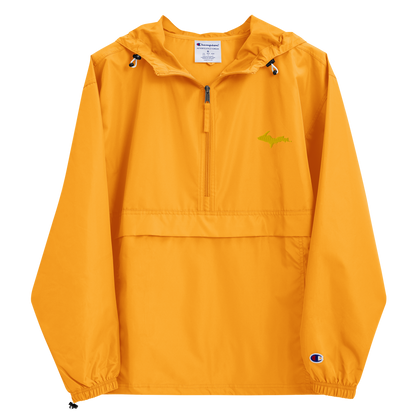 Upper Peninsula Packable Wind & Rain Jacket (w/ Gold UP Outline)