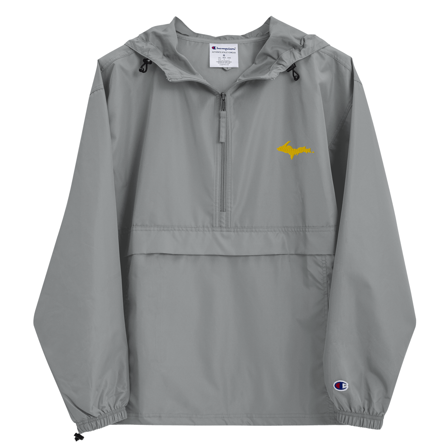 Upper Peninsula Packable Wind & Rain Jacket | Gold Embroidery - Circumspice Michigan