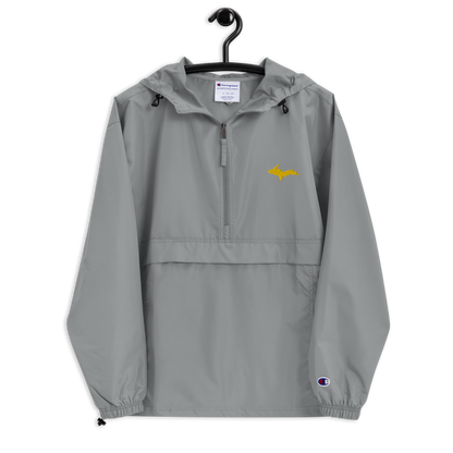 Upper Peninsula Packable Wind & Rain Jacket (w/ Gold UP Outline)