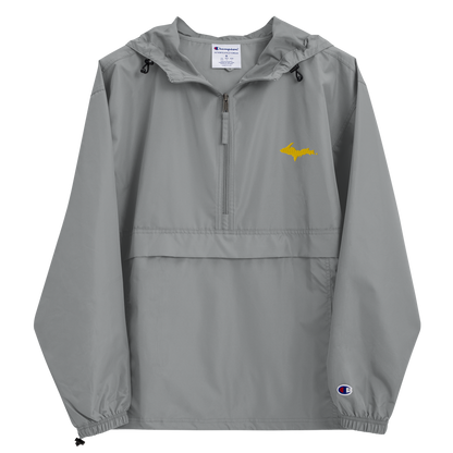 Upper Peninsula Packable Wind & Rain Jacket (w/ Gold UP Outline)