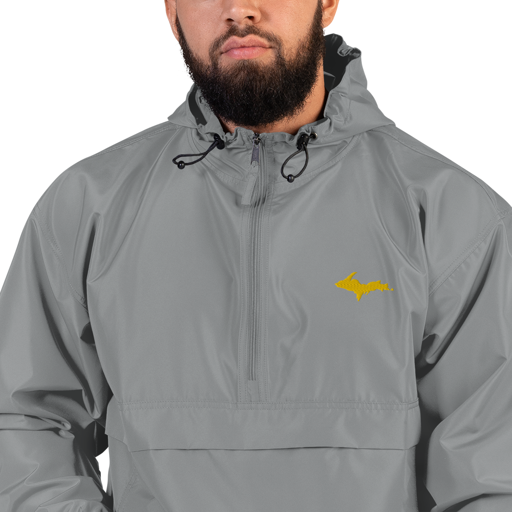 Upper Peninsula Packable Wind & Rain Jacket (w/ Gold UP Outline)