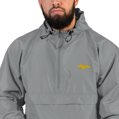 Upper Peninsula Packable Wind & Rain Jacket (w/ Gold UP Outline)