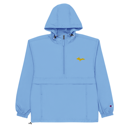 Upper Peninsula Packable Wind & Rain Jacket (w/ Gold UP Outline)