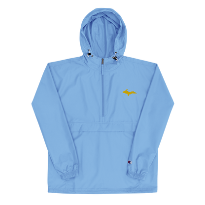 Upper Peninsula Packable Wind & Rain Jacket (w/ Gold UP Outline)