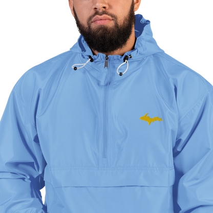 Upper Peninsula Packable Wind & Rain Jacket (w/ Gold UP Outline)