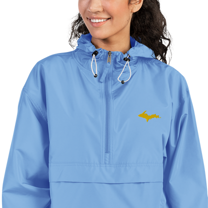 Upper Peninsula Packable Wind & Rain Jacket (w/ Gold UP Outline)