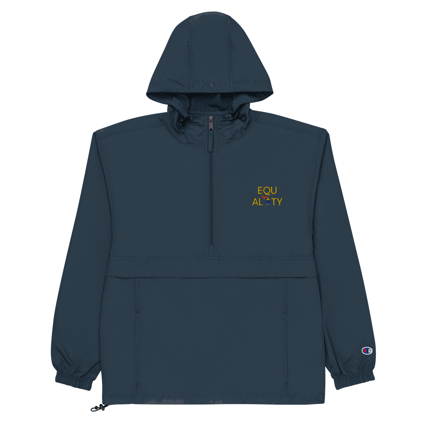 Michigan 'Equality' Wind & Rain Jacket (w/ LGBTQ Pride Colors) - Circumspice Michigan