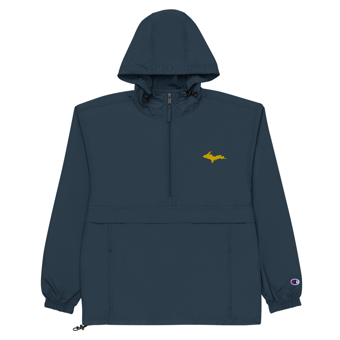 Upper Peninsula Packable Wind & Rain Jacket (w/ Gold UP Outline)