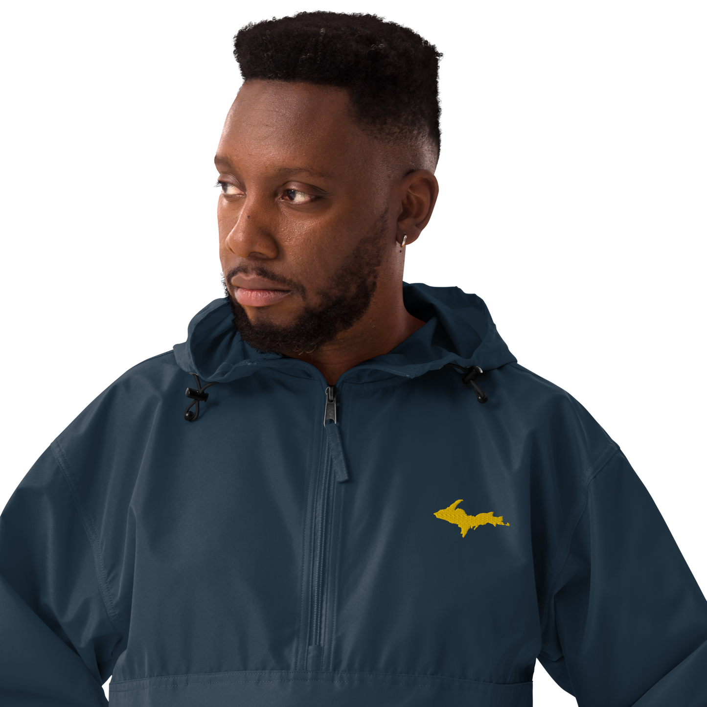 Upper Peninsula Packable Wind & Rain Jacket (w/ Gold UP Outline)