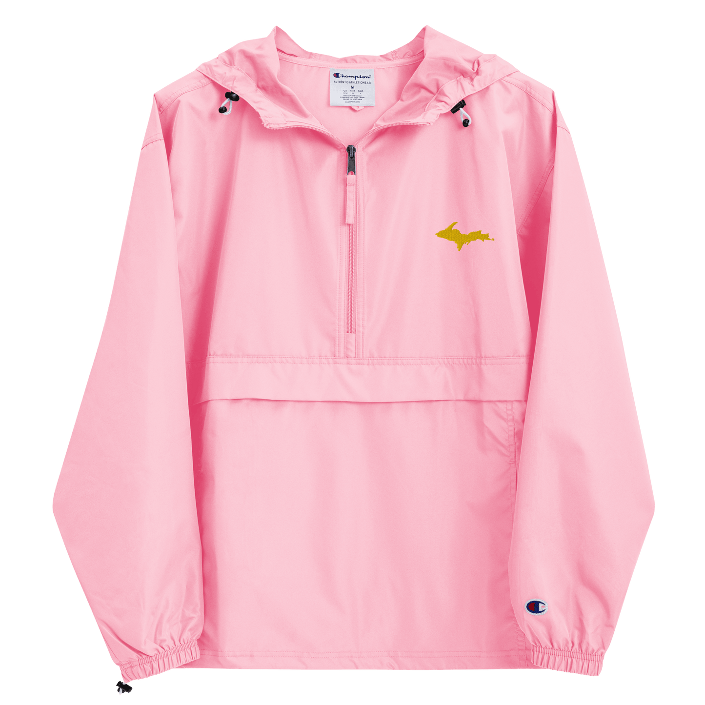 Upper Peninsula Packable Wind & Rain Jacket | Gold Embroidery - Circumspice Michigan