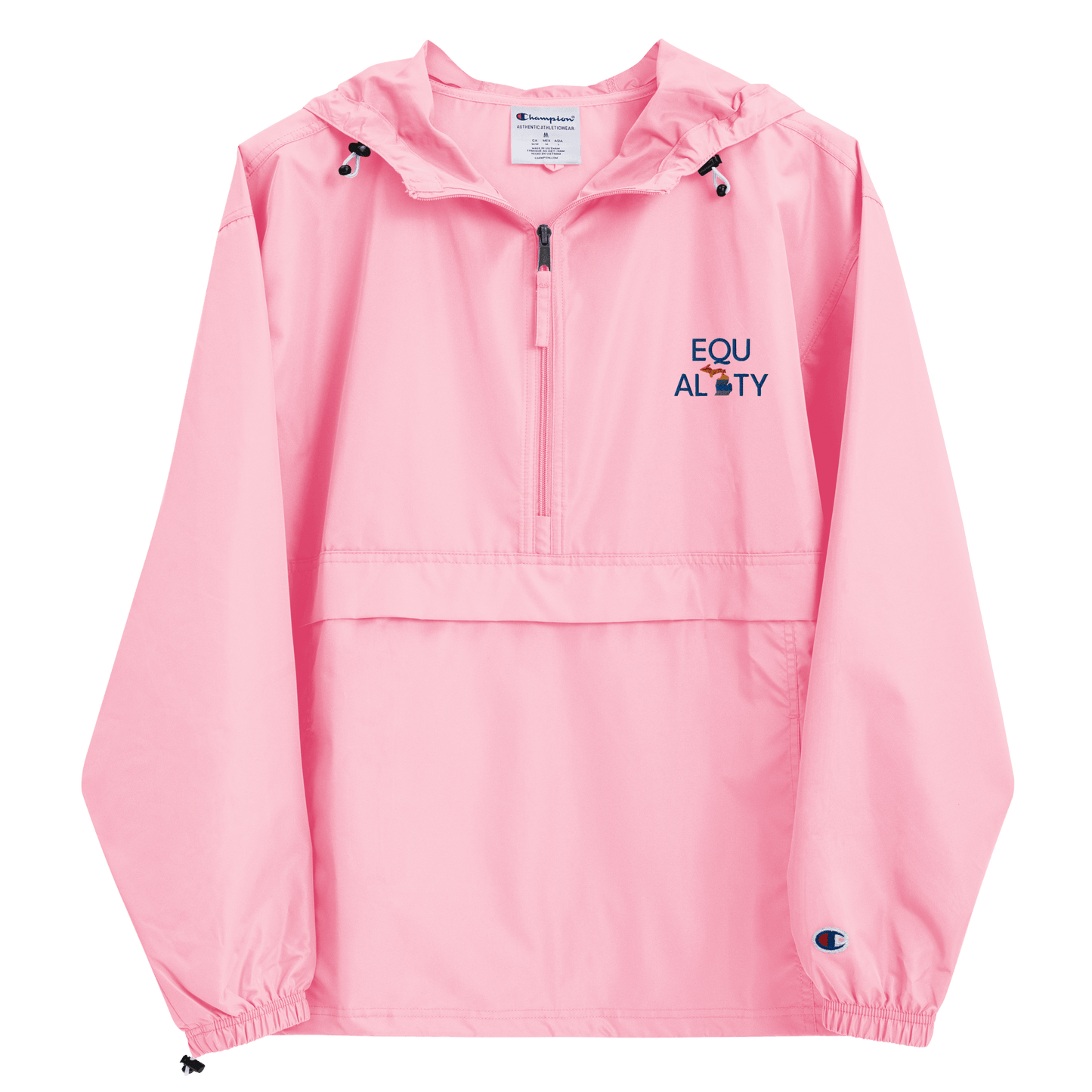 Michigan 'Equality' Wind & Rain Jacket (w/ LGBTQ Pride Colors) - Circumspice Michigan