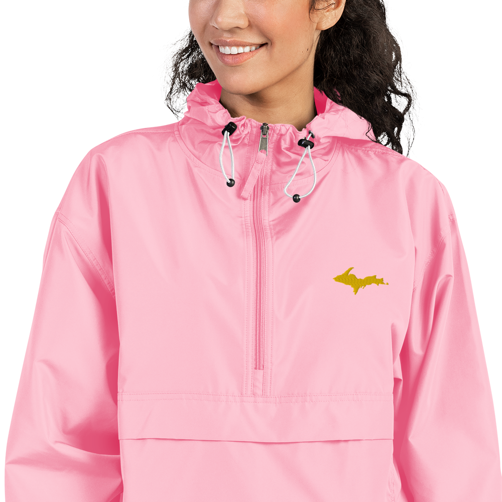 Upper Peninsula Packable Wind & Rain Jacket (w/ Gold UP Outline)