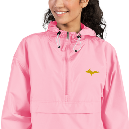 Upper Peninsula Packable Wind & Rain Jacket (w/ Gold UP Outline)