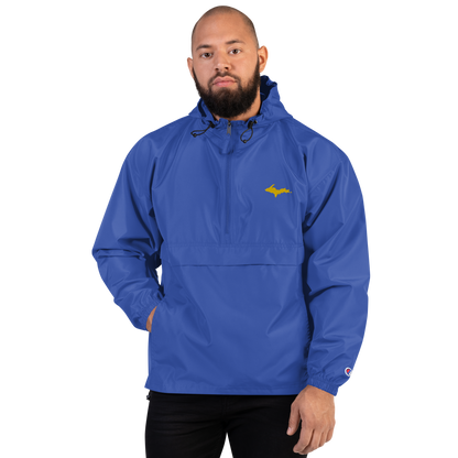 Upper Peninsula Packable Wind & Rain Jacket (w/ Gold UP Outline)