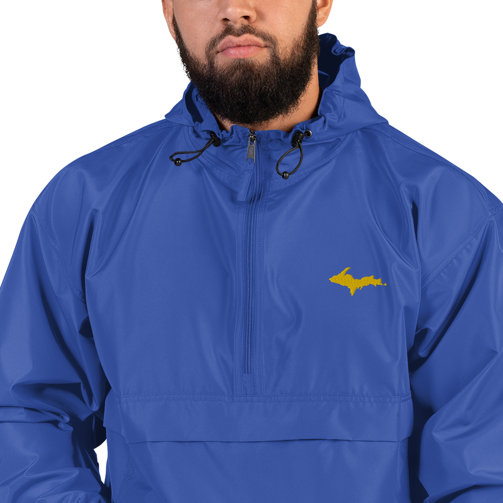 Upper Peninsula Packable Wind & Rain Jacket (w/ Gold UP Outline)