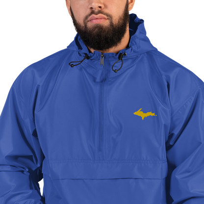 Upper Peninsula Packable Wind & Rain Jacket (w/ Gold UP Outline)