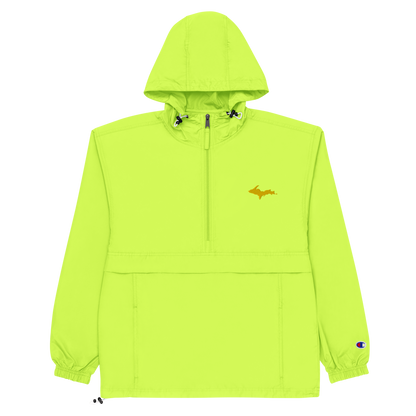 Upper Peninsula Packable Wind & Rain Jacket (w/ Gold UP Outline)