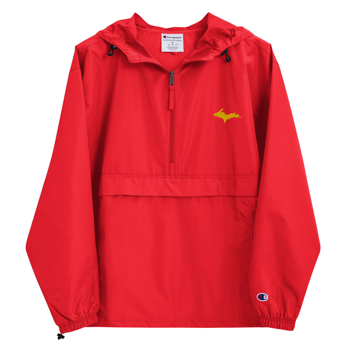 Upper Peninsula Packable Wind & Rain Jacket | Gold Embroidery - Circumspice Michigan