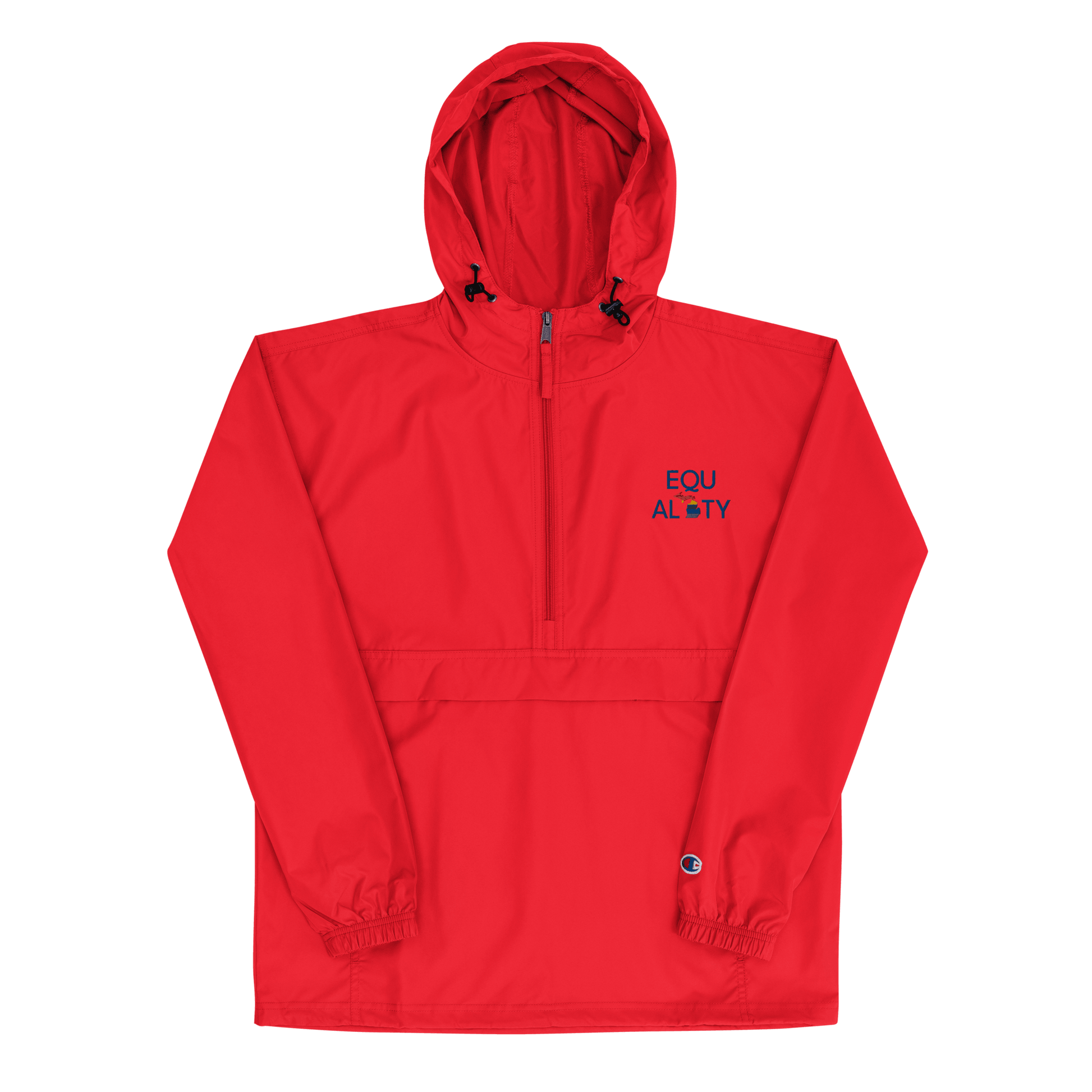 Michigan 'Equality' Wind & Rain Jacket (w/ LGBTQ Pride Colors) - Circumspice Michigan