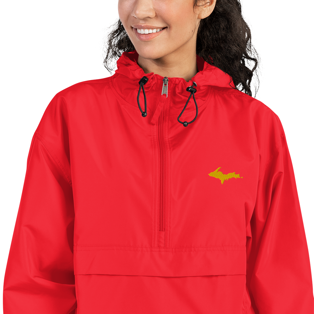 Upper Peninsula Packable Wind & Rain Jacket (w/ Gold UP Outline)