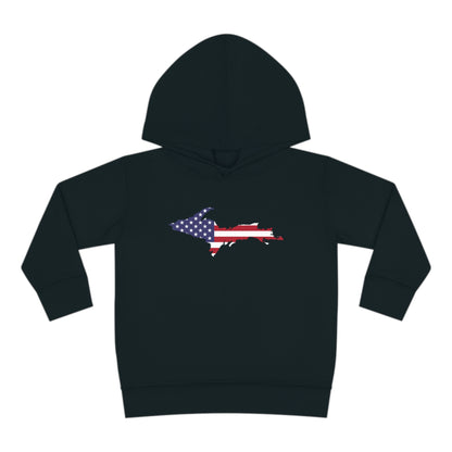 Michigan Upper Peninsula Hoodie (w/ UP USA Flag Outline) | Unisex Toddler