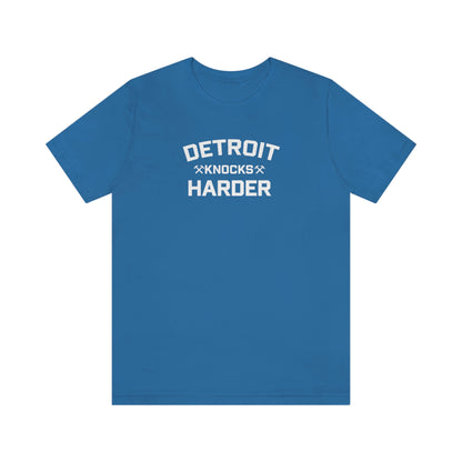 'Detroit Knocks Harder' T-Shirt | Unisex Standard Fit