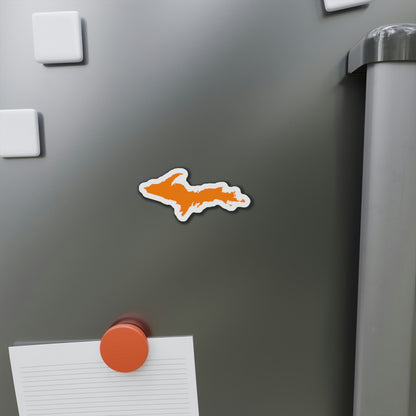 Michigan Upper Peninsula Kiss Cut Magnet (w/ Orange UP Outline)