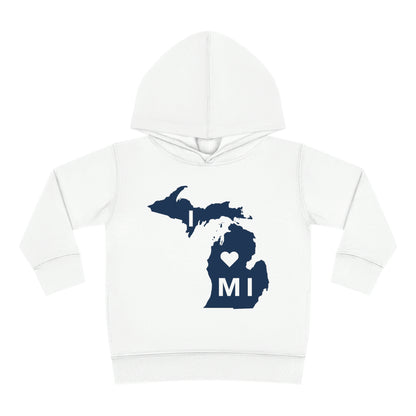 Michigan 'I ♡ MI' Hoodie (w/Full Body Outline| Unisex Toddler