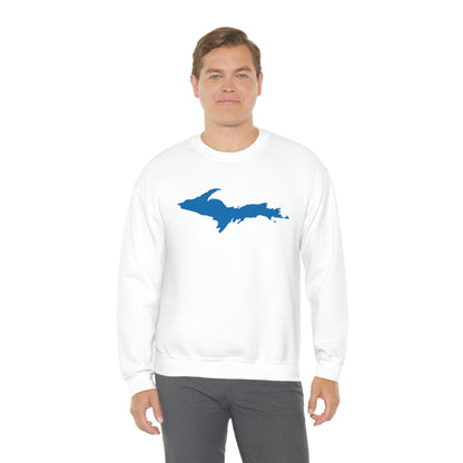 Michigan Upper Peninsula Sweatshirt (w/ Azure UP Outline) | Unisex Standard