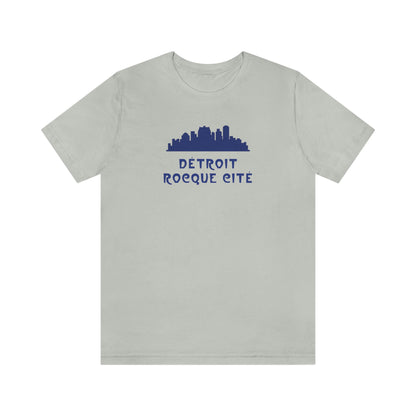 'Détroit Rocque Cité' with Skyline T-Shirt | Unisex Standard Fit