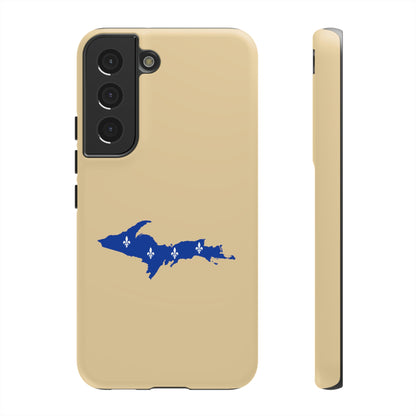 Michigan Upper Peninsula Tough Phone Case (Maple Color w/ UP Quebec Flag Outline) | Samsung & Pixel Android