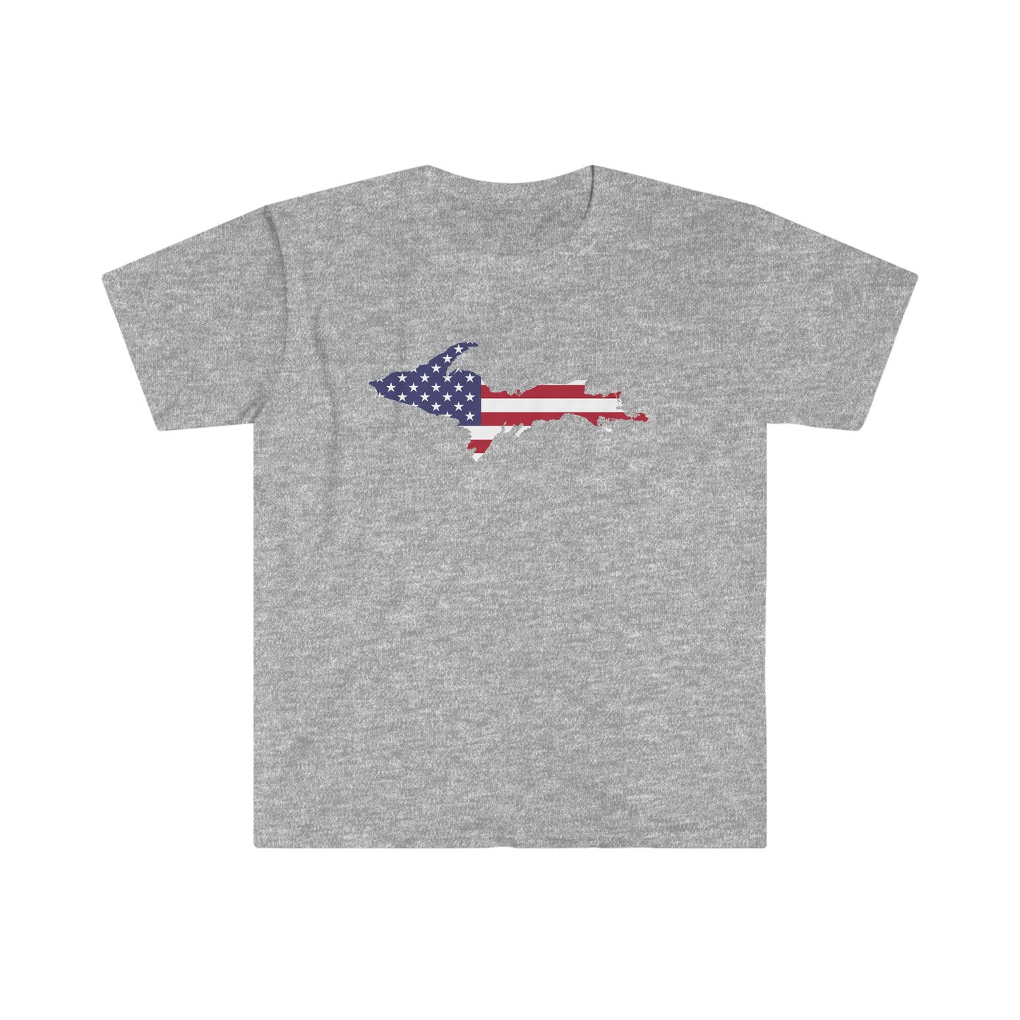 Michigan Upper Peninsula T-Shirt (w/ UP USA Flag Outline) | Unisex Budget