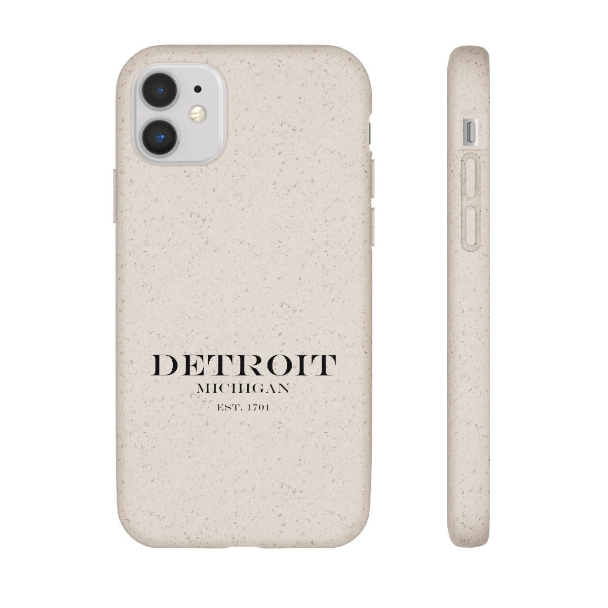 'Detroit Est. 1701' Phone Cases (Black Color) | Android & iPhone