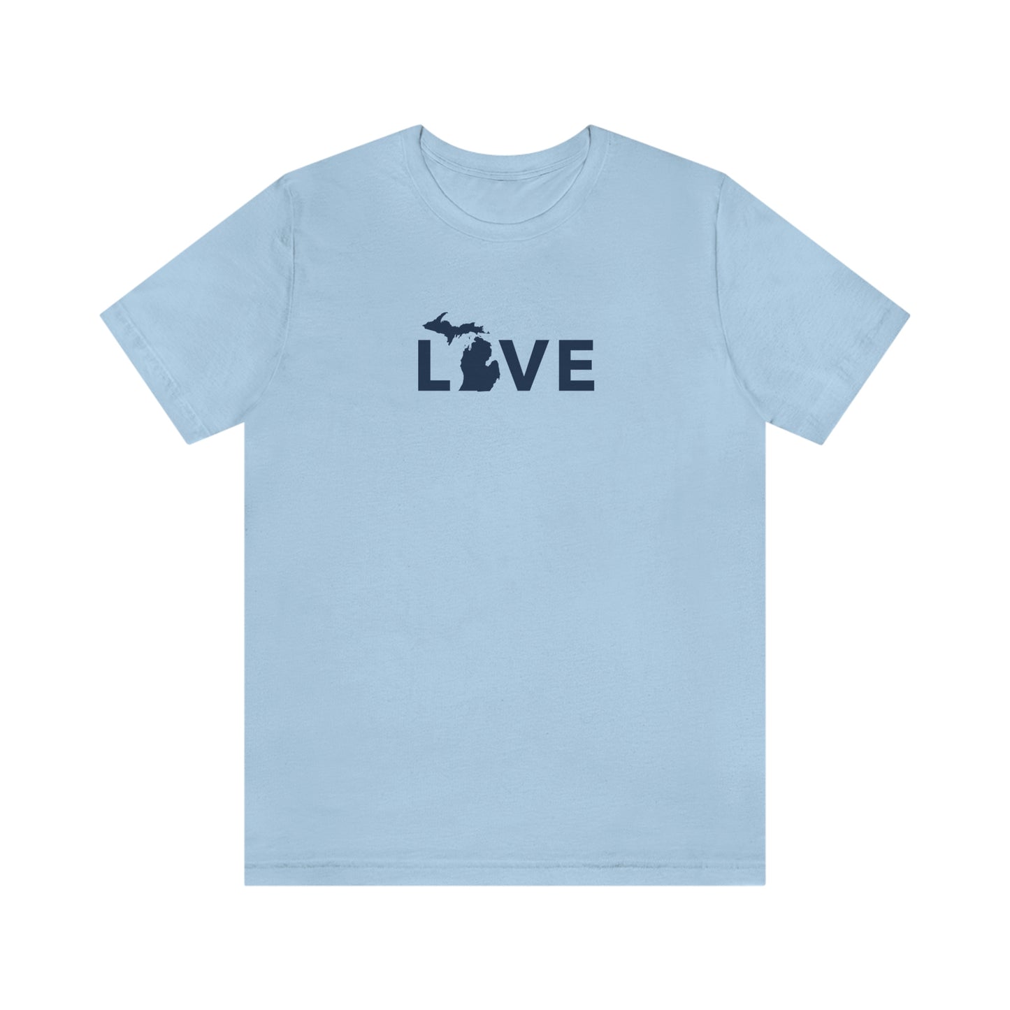 Michigan 'Love' T-Shirt (Geometric Sans Font) | Unisex Standard Fit