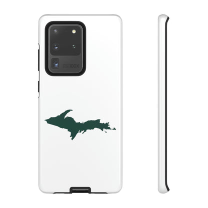 Michigan Upper Peninsula Tough Phone Case (w/ Green UP Outline) | Samsung & Pixel Android